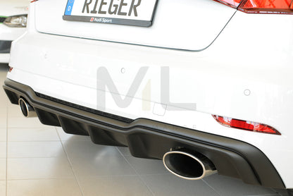 Rieger 00056823 Audi 8V Rear Diffuser (A3 & S3) 10 | ML Performance UK Car Parts