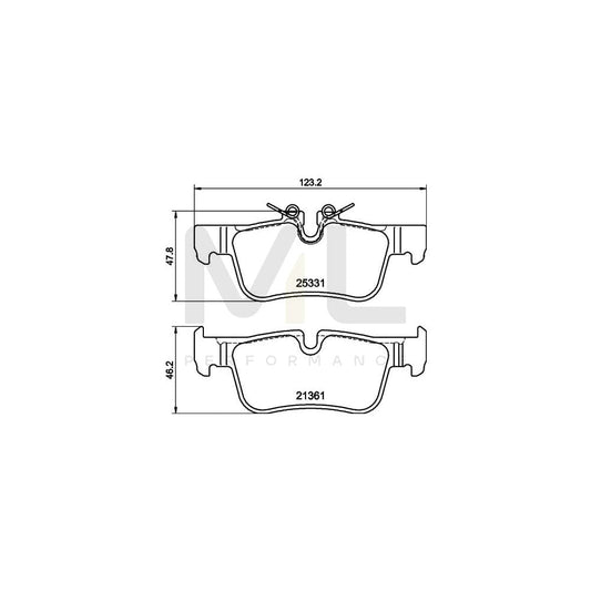 Hella 8DB 355 021-681 Brake Pad Set Prepared For Wear Indicator | ML Performance Car Parts