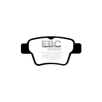 EBC PDKR730 Peugeot 207 Ultimax Rear Brake Pad & Plain Disc Kit - Bosch Caliper 2 | ML Performance UK Car Parts