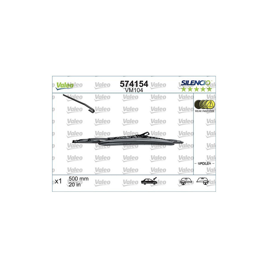 Valeo 574154 Wiper Blade | ML Performance UK Car Parts