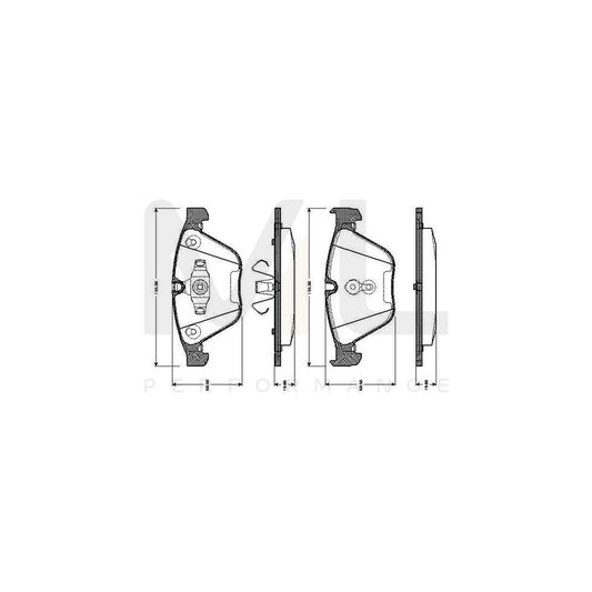 Bosch 0986Tb3033 Brake Pad Set Excl. Wear Warning Contact  | ML Performance Car Parts