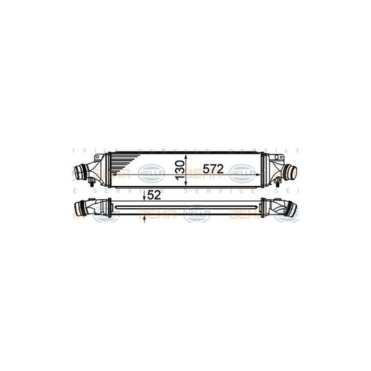 Hella 8ML 376 910-064 Intercooler