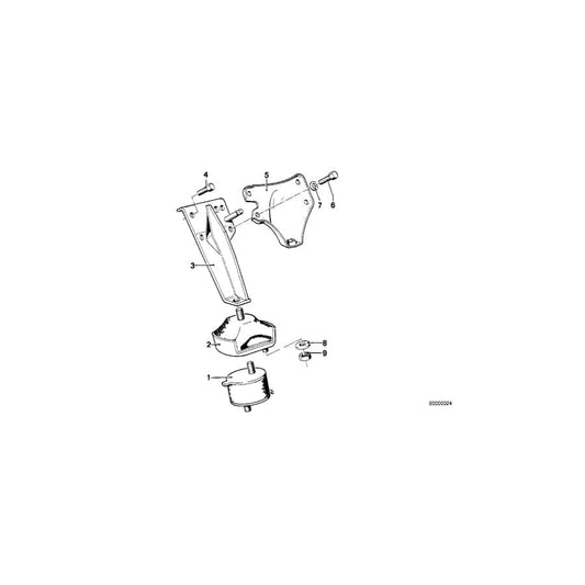 Genuine BMW 11811246174 E23 Rubber Mounting Left (Inc. 730 & 733i) | ML Performance UK Car Parts