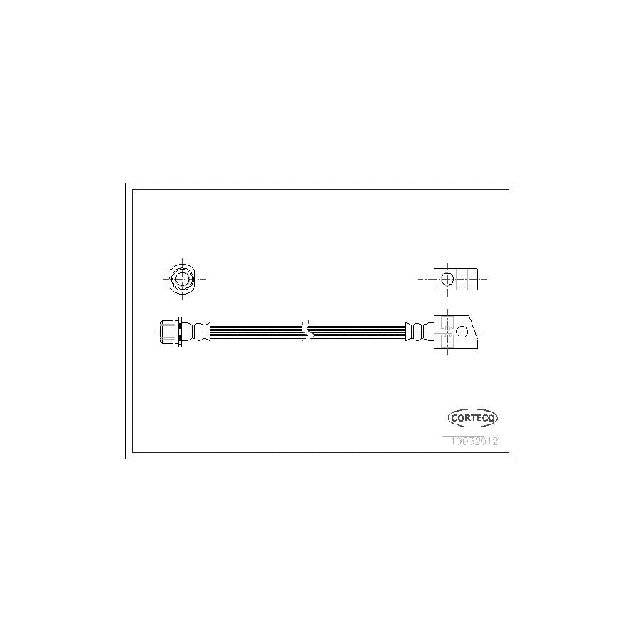 Corteco 19032912 Brake Hose For Isuzu Trooper Ii Off-Road (Ub) | ML Performance UK