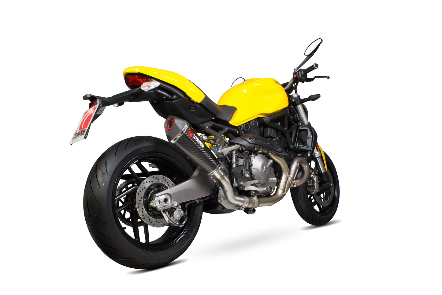 Scorpion RDI66CEO Ducati Monster 821 Serket Taper Slip-On - Carbon Fibre Sleeve | ML Performance UK UK