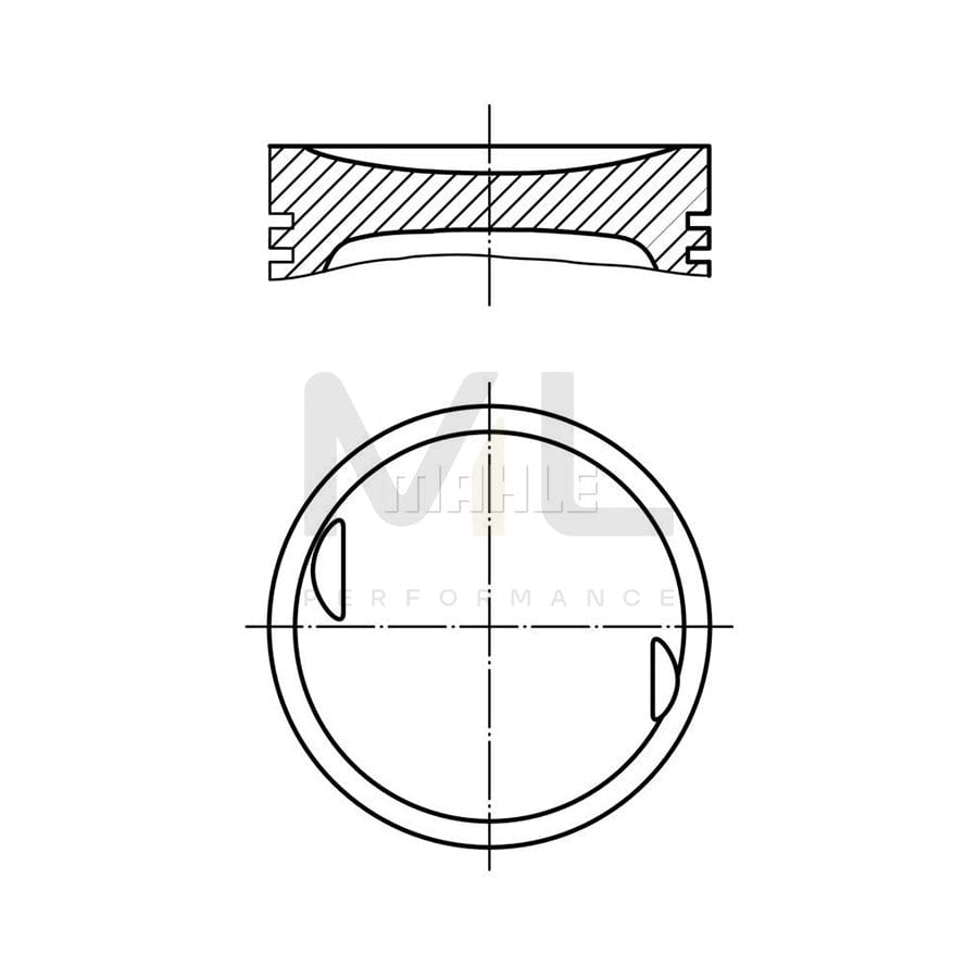 MAHLE ORIGINAL 002 27 00 Piston 88,5 mm, without cooling duct | ML Performance Car Parts