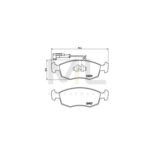 Brembo P 23 063 Brake Pad Set For Lancia Dedra | ML Performance Car Parts