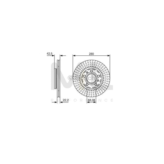 BOSCH 0 986 479 C89 Brake Disc Internally Vented, Vented, Coated, High-carbon | ML Performance Car Parts