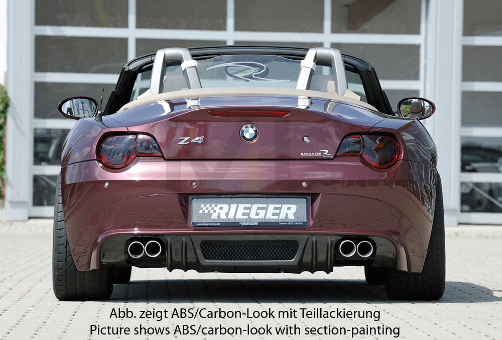 Rieger 00050510 BMW Z4 E85 Rear Diffuser 3 | ML Performance UK Car Parts