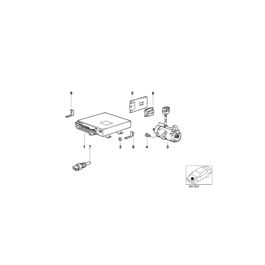 Genuine BMW 12711741259 E38 E31 Bracket Left (Inc. 850Ci, 750iLP & 750iL) | ML Performance UK Car Parts