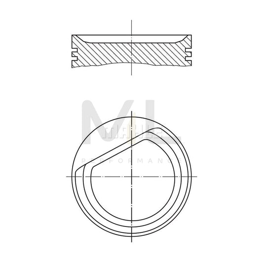 MAHLE ORIGINAL 001 26 01 Piston 80,25 mm, without cooling duct | ML Performance Car Parts
