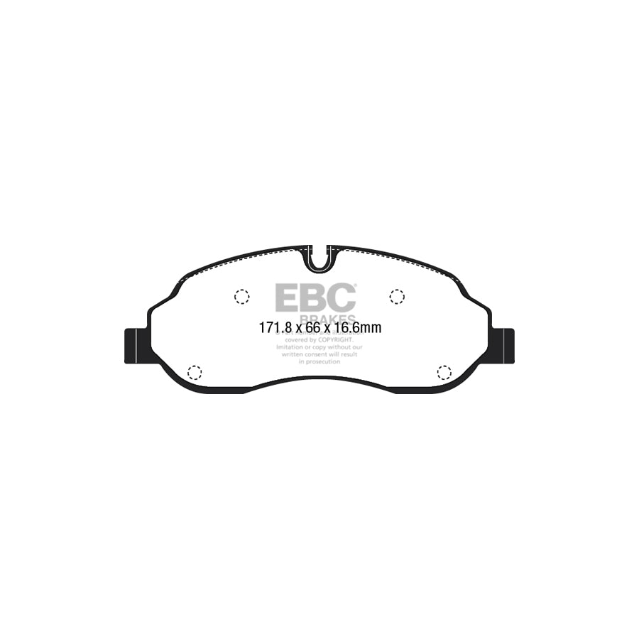 EBC DP42221R Ford Transit Yellowstuff Front Brake Pads 2 | ML Performance UK Car Parts