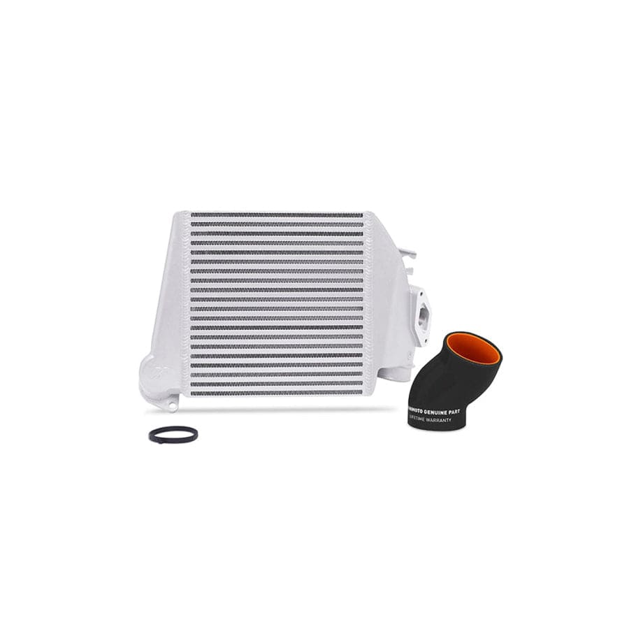 Mishimoto MMTMIC-WRX-08SLBK 08-14 Subaru WRX Top-Mount Intercooler Kit - Powder Coated Silver & Black Hoses