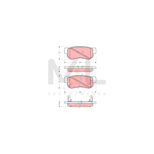 TRW Gdb3282 Brake Pad Set Incl. Wear Warning Contact | ML Performance Car Parts