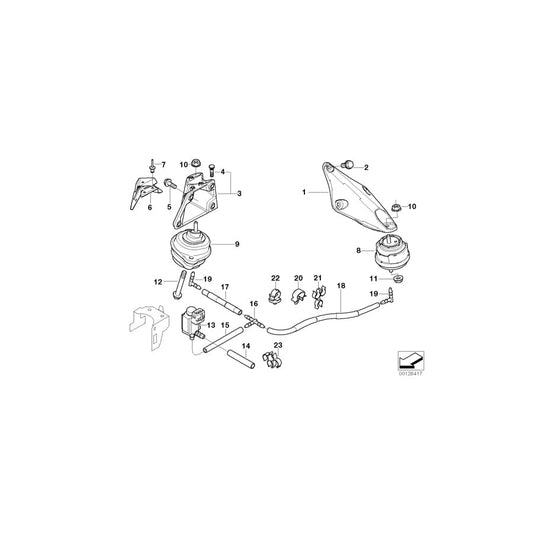 Genuine BMW 22116750860 E46 Engine Mount, Right (Inc.  & 330xd) | ML Performance UK Car Parts