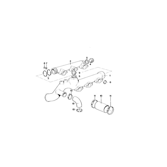 Genuine BMW 11531304334 E26 Water Hose (Inc. M1) | ML Performance UK Car Parts