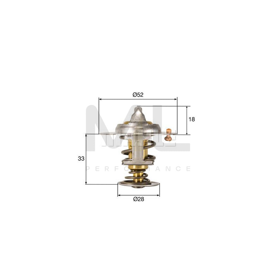 MAHLE ORIGINAL TX 327 92D Engine thermostat Opening Temperature: 92��C, with seal | ML Performance Car Parts