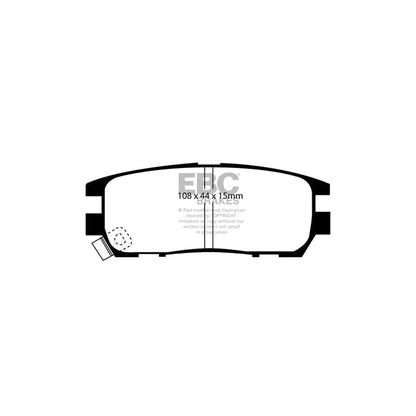 EBC DP4958R Mitsubishi Yellowstuff Rear Brake Pads 2 | ML Performance UK Car Parts