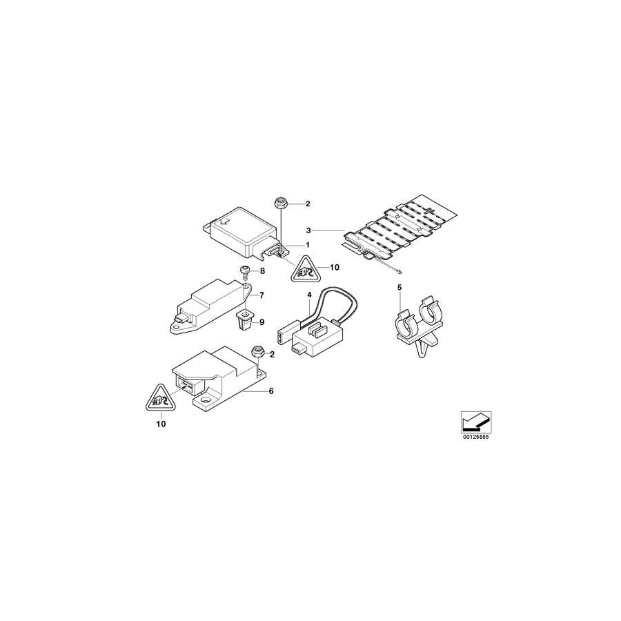 Genuine BMW 61138377222 E38 E52 E39 Covering Cap 50POL. Z CODE (Inc. 725tds, 520i & 523i) | ML Performance UK
