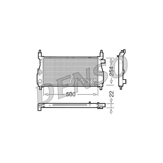 Denso DRM24003 Drm24003 Engine Radiator For Rover 100 | ML Performance UK