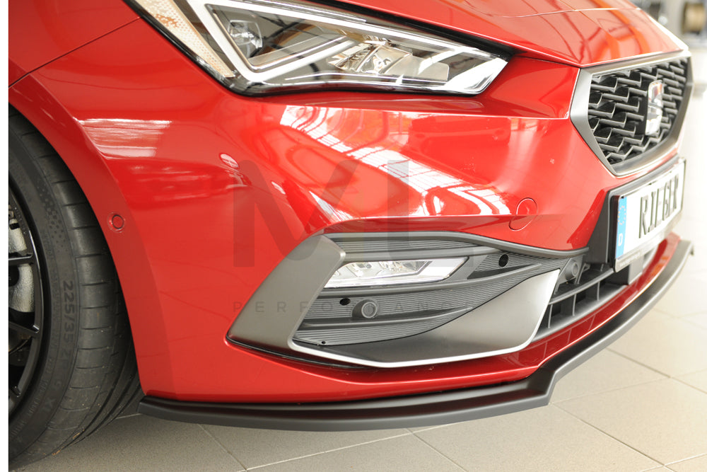 Rieger 00027050 SEAT Leon KL Front Splitter 6 | ML Performance UK Car Parts