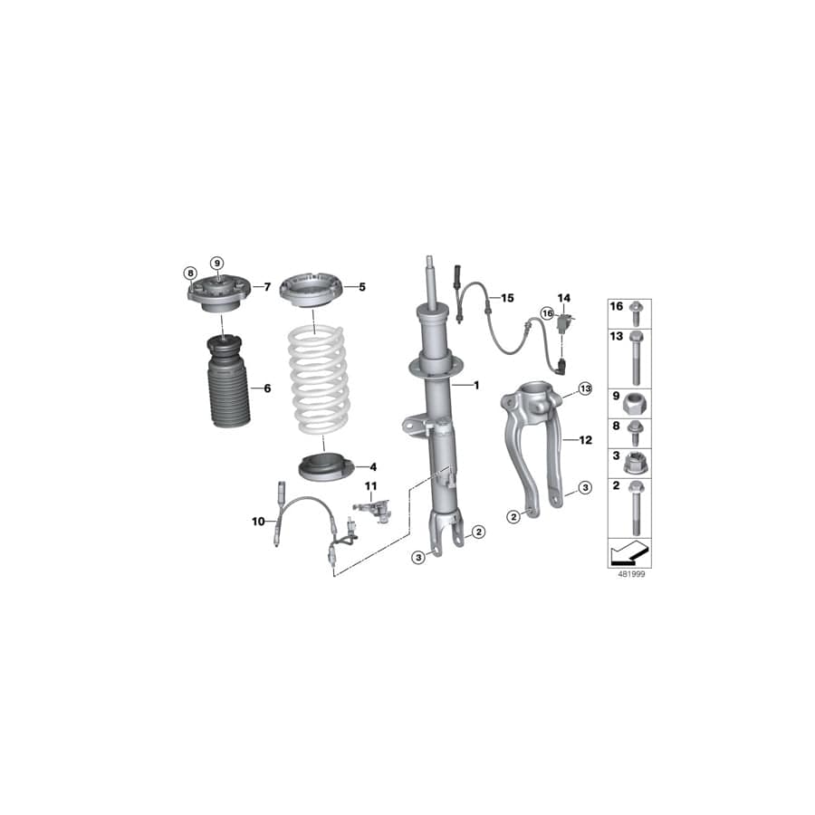 Genuine BMW 31306882571 G30 G31 Guide Support (Inc. 530i, 530d & 520d) | ML Performance UK Car Parts