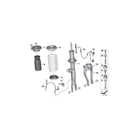 Genuine BMW 31306882571 G30 G31 Guide Support (Inc. 530i, 530d & 520d) | ML Performance UK Car Parts