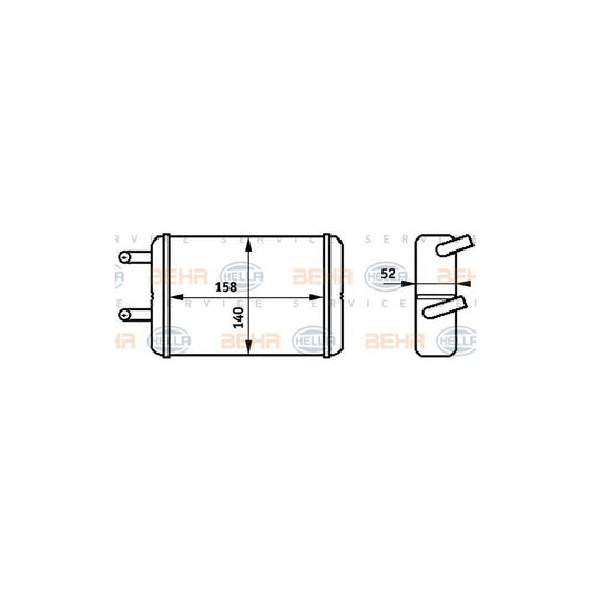 Hella 8FH 351 313-331 Heater Matrix