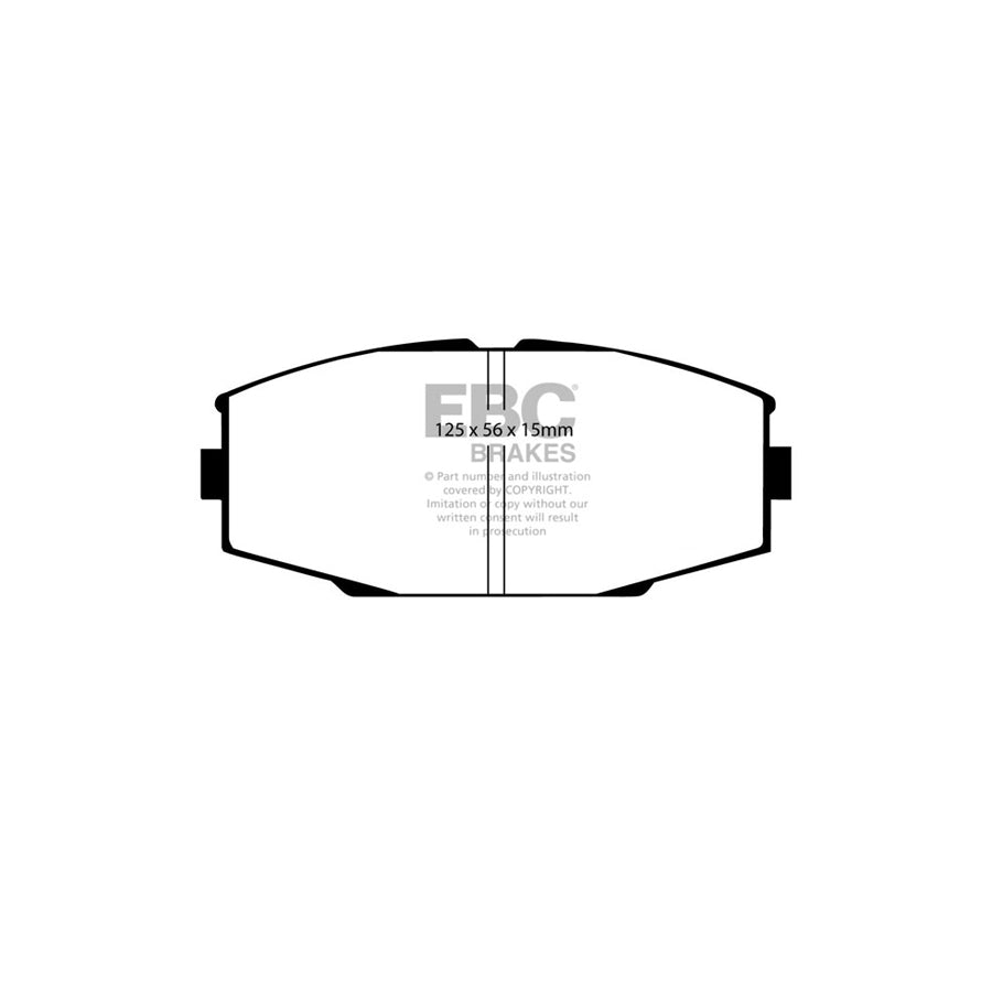 EBC DP3610C Toyota Redstuff Front Brake Pads (Inc. Supra & Soarer) 2 | ML Performance UK Car Parts