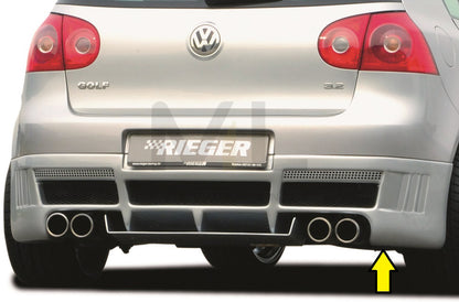 Rieger 00059328 VW Mk5 Golf Rear Diffuser 1 | ML Performance UK Car Parts