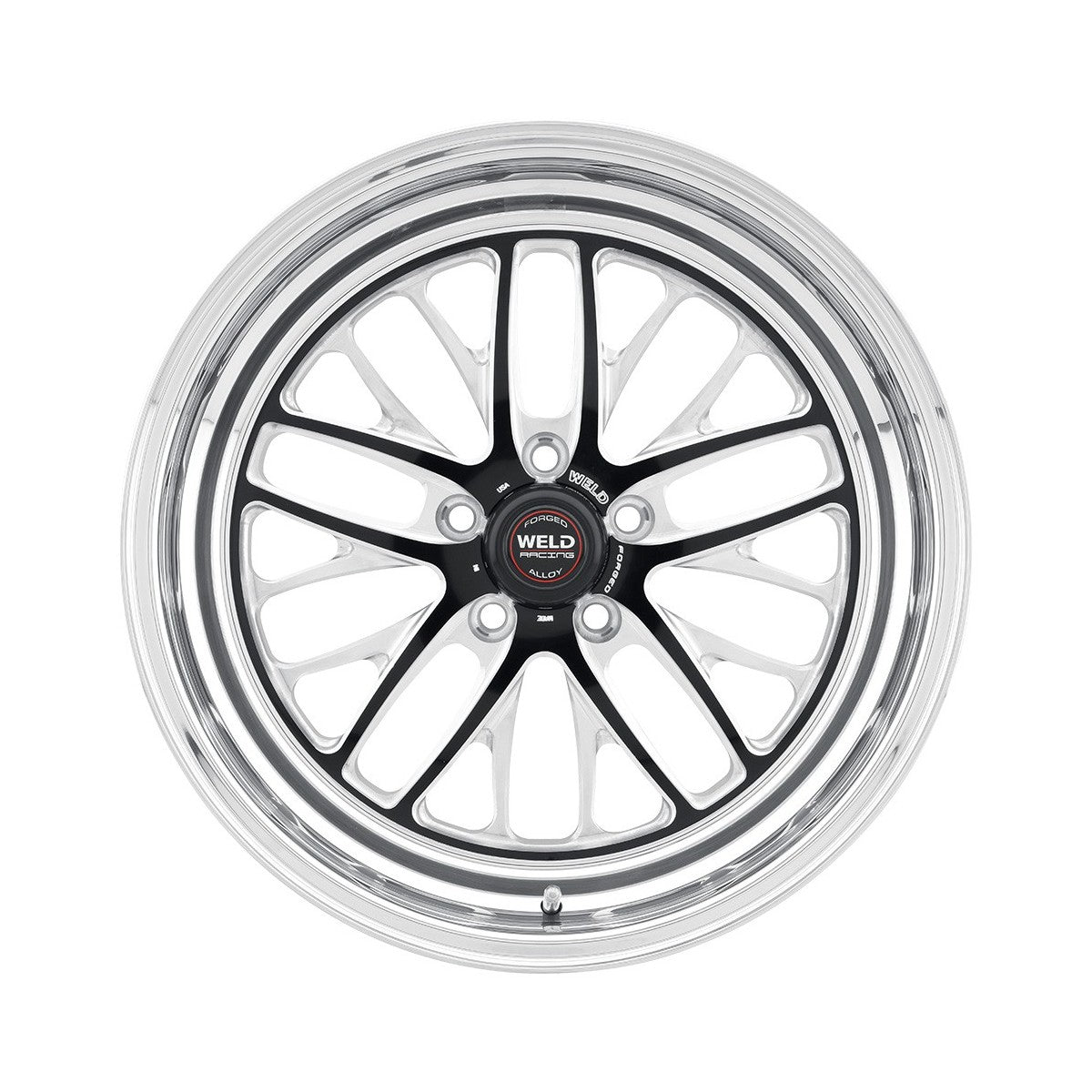Weld 82MB8100A62A S82 Wheel 18x10 5x4.5 ET18 BS6.2 Black Center - Polished Shell