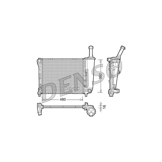Denso DRM09088 Drm09088 Engine Radiator For Fiat Panda Iii Hatchback (312, 319) | ML Performance UK