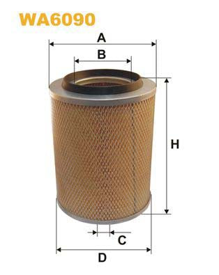 WIX Filters WA6090 Air Filter Suitable For Mercedes-Benz T1 Bus