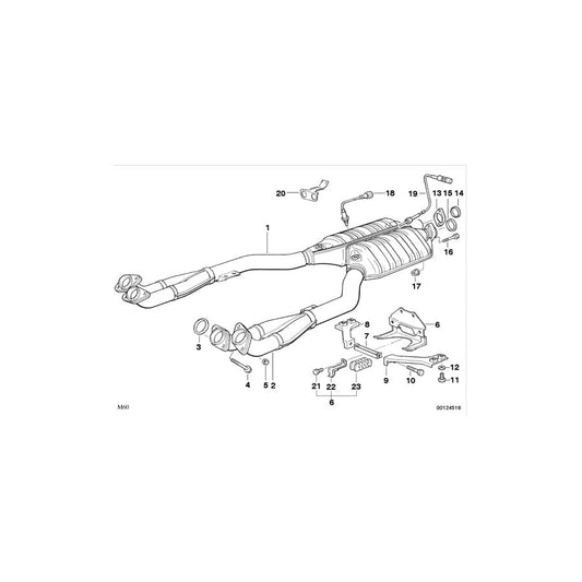 Genuine BMW 18321728648 E34 E32 Exhaust Support (Inc. 730i) | ML Performance UK Car Parts