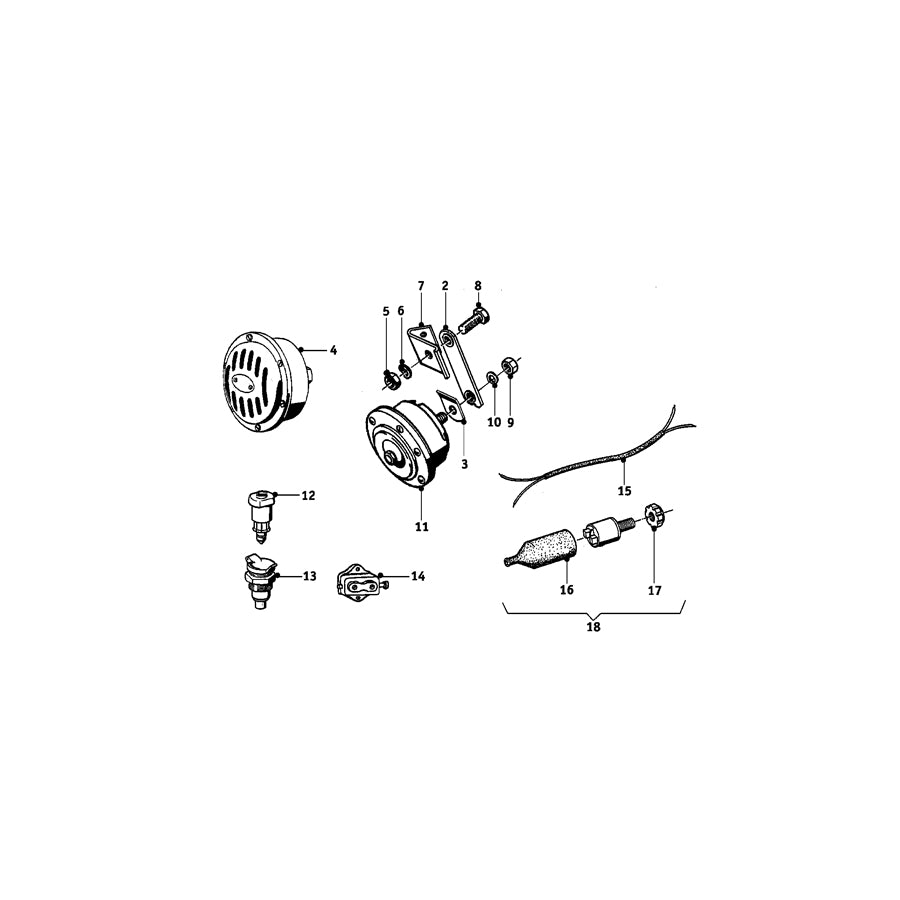 Genuine BMW 61138060106 Plug Housing (Inc. R50, R60/2 & R 80 GS) | ML Performance UK
