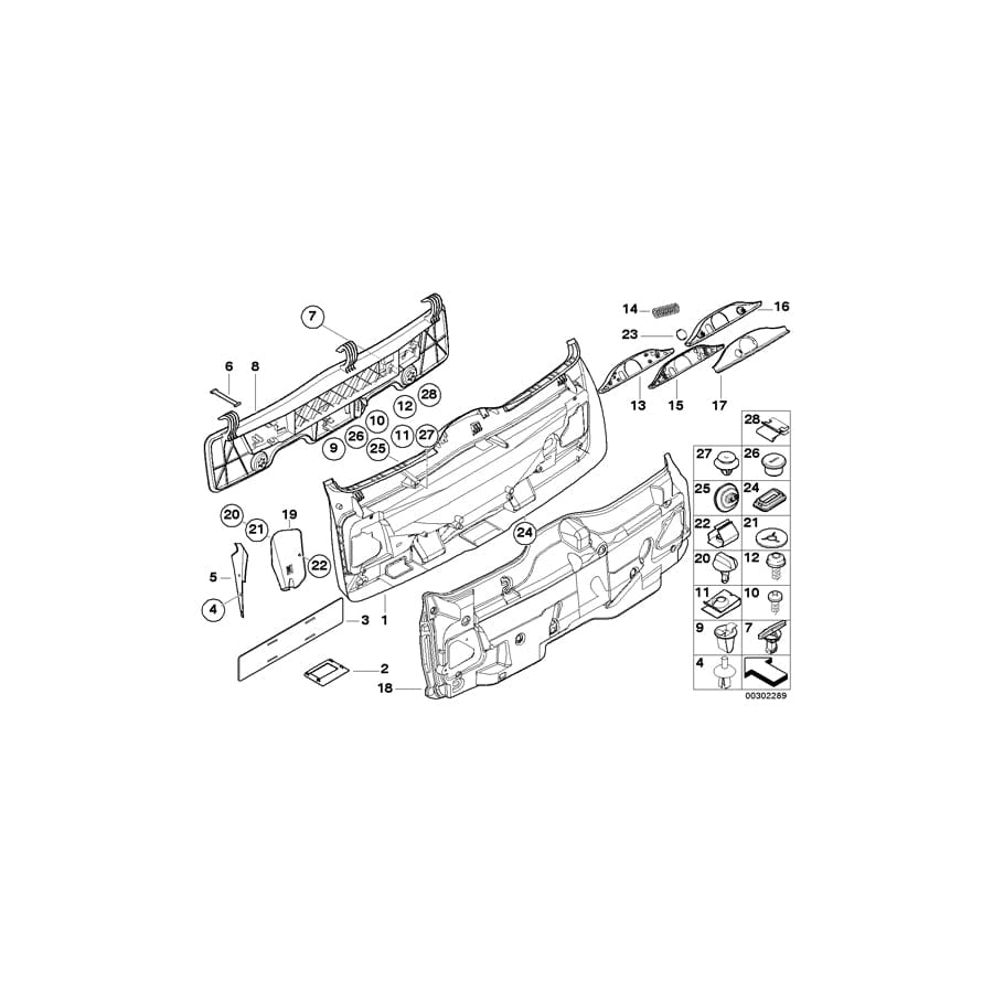 Genuine BMW 51498259127 E39 Lock Panel DUNKELGRÜN (Inc. 525tds, 523i & 520i) | ML Performance UK Car Parts