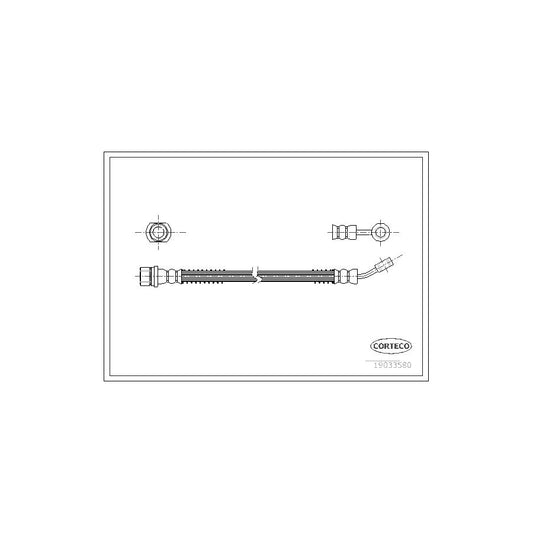 Corteco 19033580 Brake Hose For Kia Picanto I (Sa) | ML Performance UK