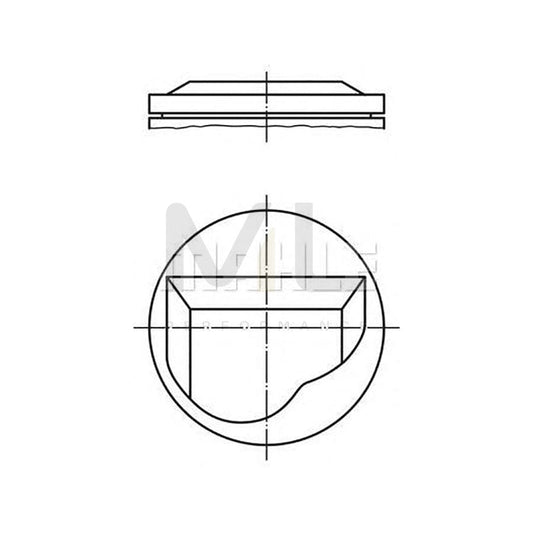 MAHLE ORIGINAL 082 24 01 Piston 92,25 mm, with piston rings | ML Performance Car Parts