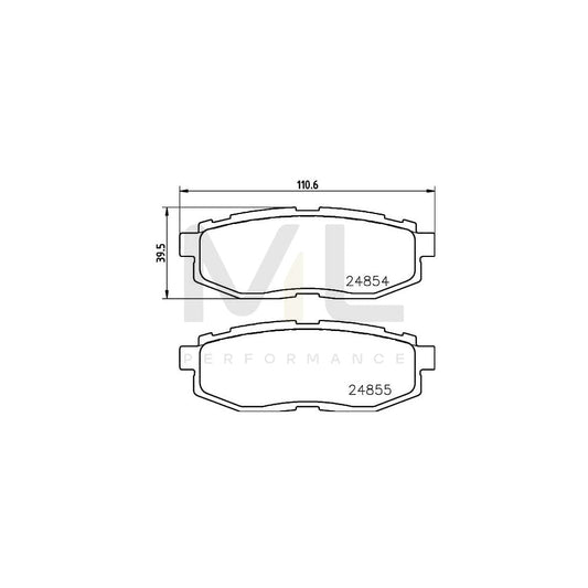 Hella 8DB 355 014-341 Brake Pad Set With Acoustic Wear Warning | ML Performance Car Parts