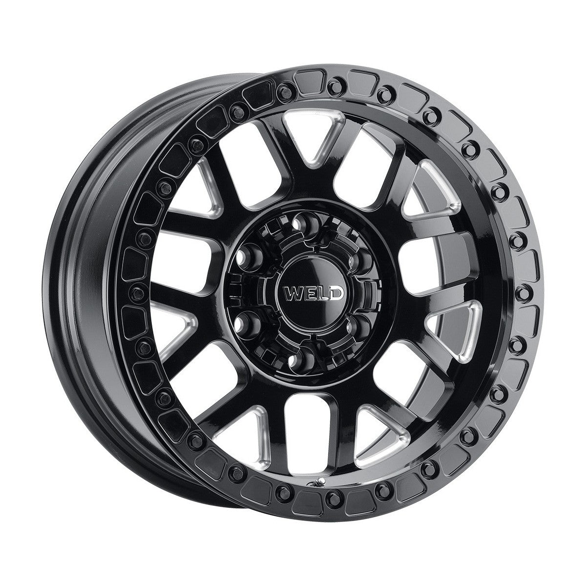 Weld W90279098450 Cinch Beadlock W902 Wheel 17x9 6x135 ET-12 BS4.5 Gloss Black MIL