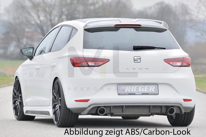 Rieger 00088090 SEAT 5F Leon Rear Diffuser 5 | ML Performance UK Car Parts