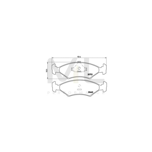 Brembo P 24 006 Brake Pad Set Excl. Wear Warning Contact | ML Performance Car Parts