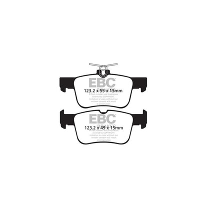 EBC PDKR1042 Ford Mondeo Ultimax Rear Brake Pad & Plain Disc Kit - ATE Caliper 2 | ML Performance UK Car Parts