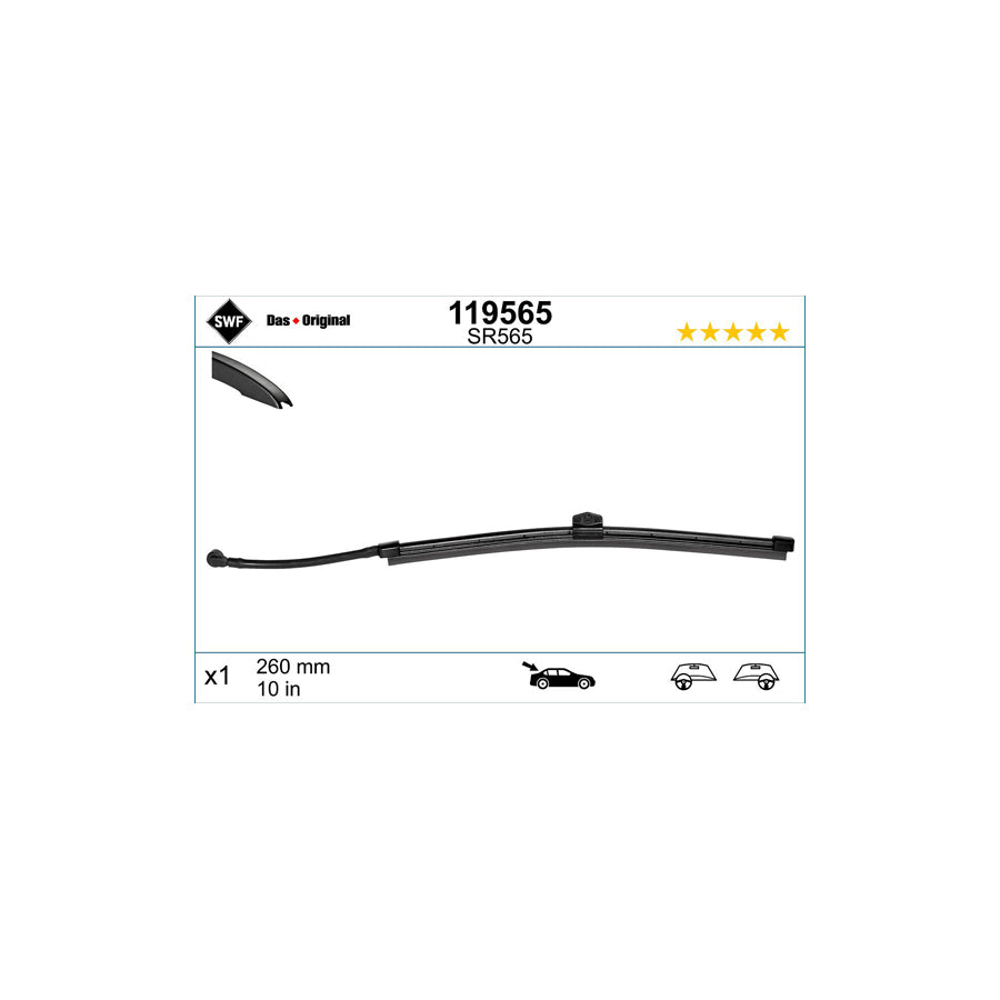 Swf 119565 Wiper Blade For Volvo V60 Ii (225, 227) | ML Performance UK Car Parts