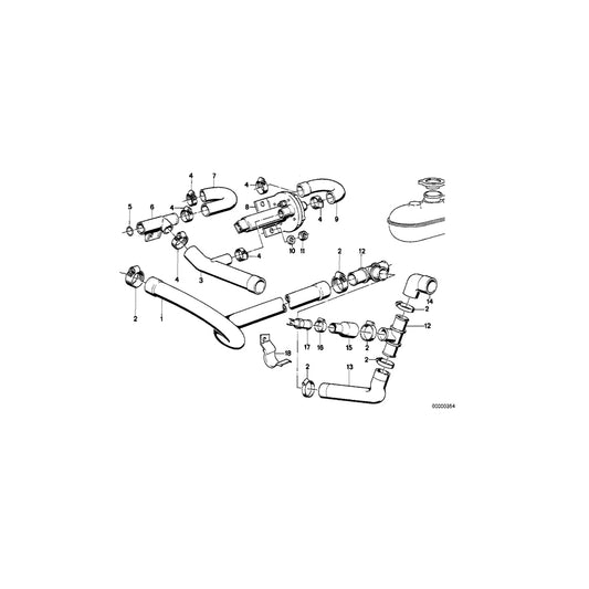 Genuine BMW 11531285251 E23 Hose (Inc. 728i & 735i) | ML Performance UK Car Parts