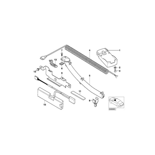 Genuine BMW 84108382010 E52 Mount, Spiral Cable (Inc. ALPINA V8 & Z8) | ML Performance UK Car Parts