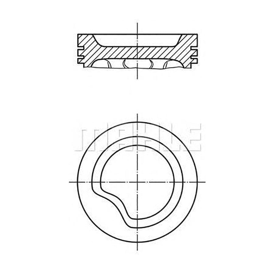 MAHLE ORIGINAL 607 33 01 Piston 91,5 mm, with piston rings | ML Performance Car Parts