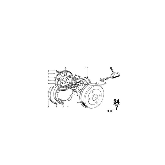 Genuine BMW 34211117059 E21 Calliper Carrier Left D=250 (Inc. 320i, 2002turbo & 316) | ML Performance UK Car Parts