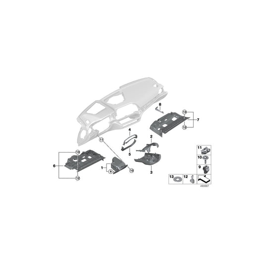 Genuine BMW 51456998517 G20 G21 Trim Panel Foot Controls SCHWARZ (Inc. 318d & 320d) | ML Performance UK