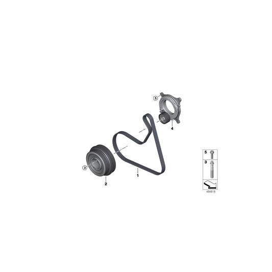 Genuine BMW 11288580361 G21 G02 G32 Ribbed V-Belt 6 PK X 1157 (Inc. 620d, 620dX & 520d) | ML Performance UK Car Parts